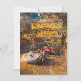 Targa Florio Italiaanse Races Briefkaart