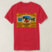  TARGA-palermo automatische raceafdrukken T-shirt (Design voorkant)
