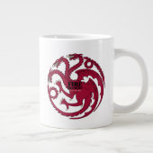 Targaryen Sigil - Brand en bloed Grote Koffiekop (Rechts)