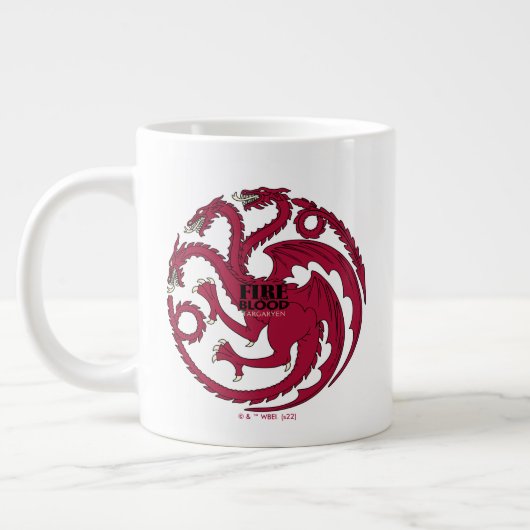 Targaryen Sigil - Brand en bloed Grote Koffiekop (Links)