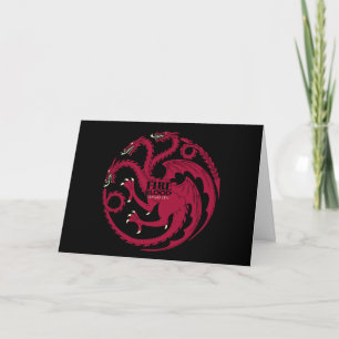 Targaryen Sigil - Brand en bloed Kaart