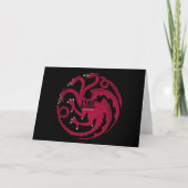 Targaryen Sigil - Brand en bloed Kaart (Voorkant)
