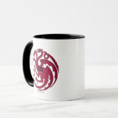 Targaryen Sigil - Brand en bloed Mok (Voorkant links)