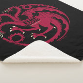 Targaryen Sigil - Brand en bloed Sherpa Deken (3/4)