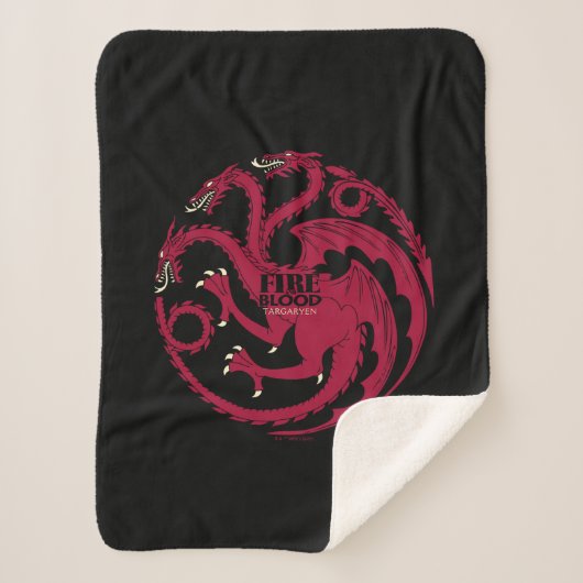 Targaryen Sigil - Brand en bloed Sherpa Deken (Voorkant)