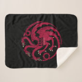 Targaryen Sigil - Brand en bloed Sherpa Deken (Voorkant (horizontaal))