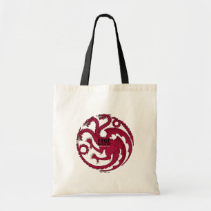 Targaryen Sigil - Brand en bloed Tote Bag