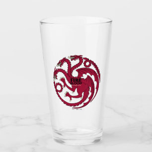 Targaryen Sigil - Fire & Blood Glas