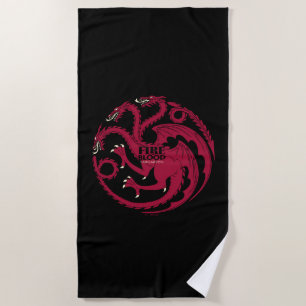 Targaryen Sigil - Fire & Blood Strandlaken