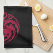 Targaryen Sigil - Fire & Blood Theedoek (Quarter Fold)