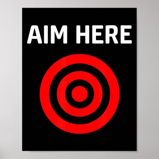 Target Aim Here Poster (Voorkant)