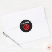 Target Aim Here Ronde Sticker (Envelop)
