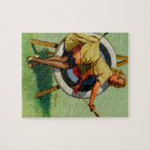 Target Archery Pinup Girl Legpuzzel (Horizontaal)