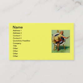 Target Archery Pinup Girl Visitekaartje