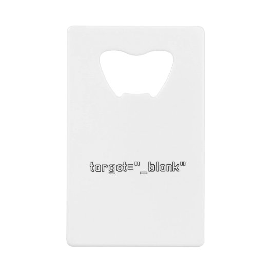 target="_blank" Programmer Creditkaart Flessenopener (Voorkant)