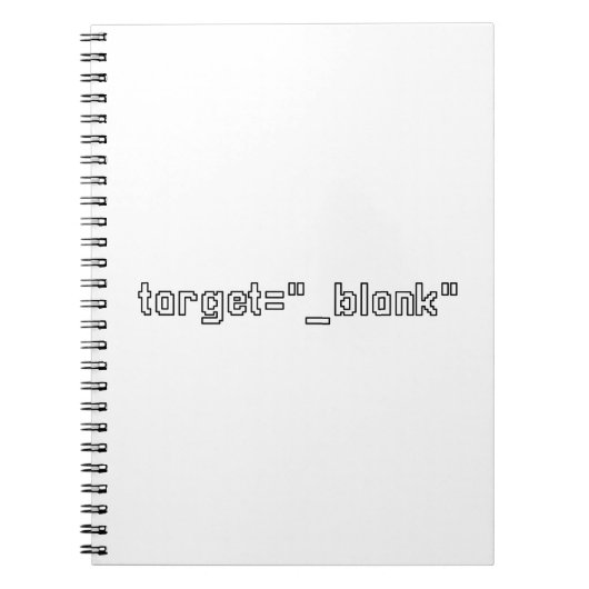 target="_blank" Programmer Notitieboek (Voorkant)
