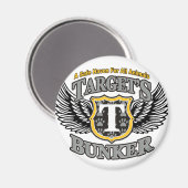 Target_Bunker_Black_Logo Magneet (Voorkant / Achterkant)