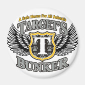 Target_Bunker_Black_Logo Magneet (Voorkant)