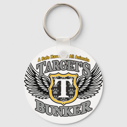 Target_Bunker_Black_Logo Sleutelhanger (Voorkant)