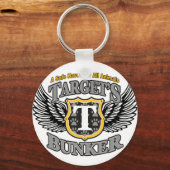 Target_Bunker_Black_Logo Sleutelhanger (Voorkant)
