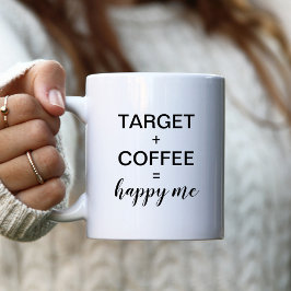 Target + Koffie = Gelukkig Mij Koffiemok