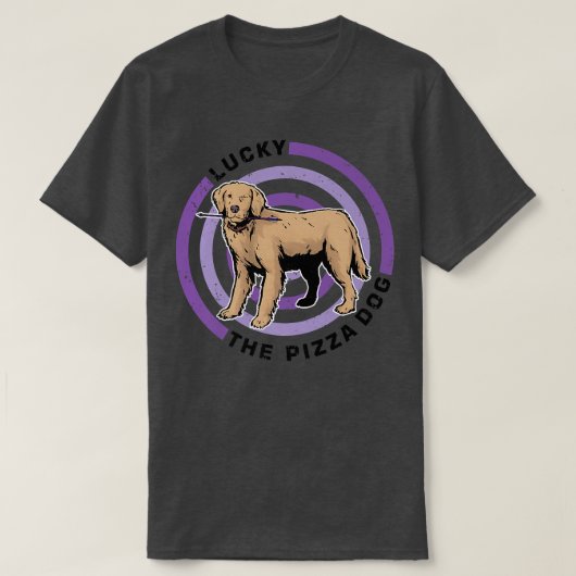 Target Lucky the Pizza Dog T-shirt (Design voorkant)