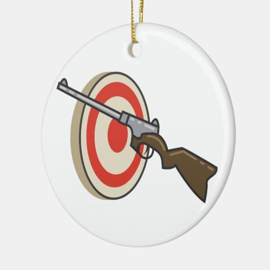Target Shoot Keramisch Ornament (Links)