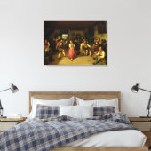 Target Shooting and Dancing in Oberbayern, 1841 Canvas Afdruk (Insitu (Slaapkamer))