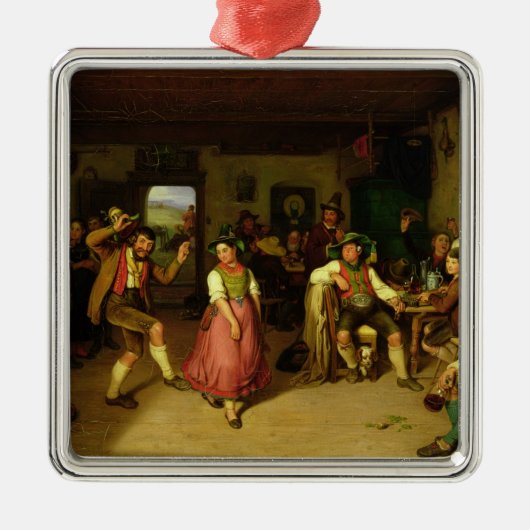 Target Shooting and Dancing in Oberbayern, 1841 Metalen Ornament (Voorkant)