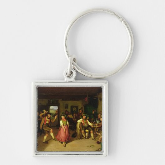 Target Shooting and Dancing in Oberbayern, 1841 Sleutelhanger (Voorkant)