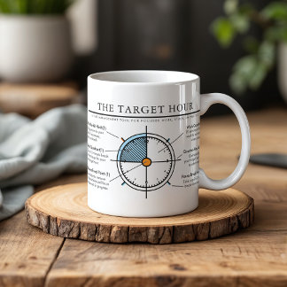 Target Uur Focus Tool | Werk | Studie | Oefening Mok