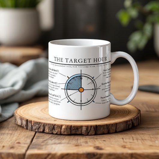 Target Uur Focus Tool | Werk | Studie | Oefening Mok