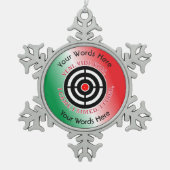 Target VVV Shield Tin Sneeuwvlok Ornament (Voorkant)