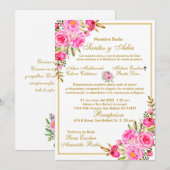 Targeta de boda  kaart (Voorkant / Achterkant)