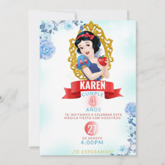 Targeta digital de blanca nieves  kaart