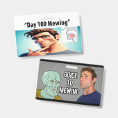 Targeta Mewing Badge (Voor- en achterkant)