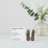 Targeta para cocteleria visitekaartje (Staand voorkant)