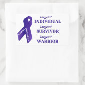 Targeted Individuals Awareness Survivor Warrior Rechthoekige Sticker (Tas)