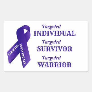 Targeted Individuals Awareness Survivor Warrior Rechthoekige Sticker