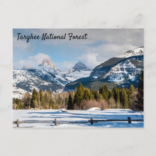 Targhee National Forest Teton uitzicht Briefkaart (Voorkant)