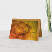 *'t'arici Roos' ontwerp, dank u Feestdagen Kaart (Voorkant)