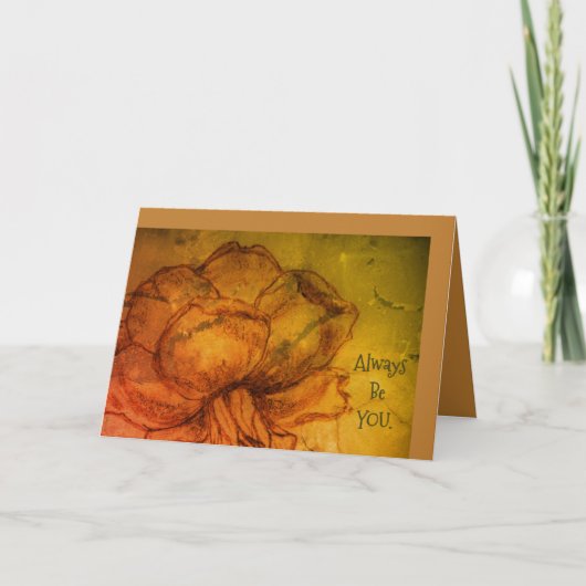 *'t'arici Roos' ontwerp, dank u Feestdagen Kaart (Voorkant)