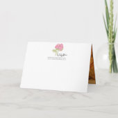 *'t'arici Roos' ontwerp, dank u Feestdagen Kaart (Achterkant)