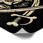  tarief Engelse Springer Spaniel Crossbones D Poster (Hoek)