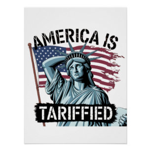Tarief Gegiechel – Amerika's Satirische Verklaring Perfect Poster
