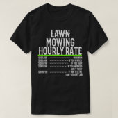 Tarief grawn Mowing Hourly T-shirt (Design voorkant)