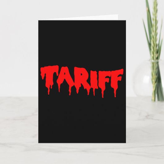 Tarief Kostuum Grappig Sarcasme 2025 Trend Mode Kaart (Voorkant)