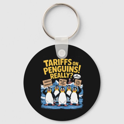 Tarief Pinguïns Flippers Omhoog Heard Island Grapp Sleutelhanger (Voorkant)