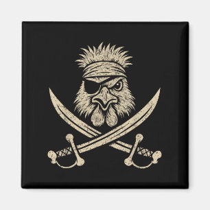  tarief Silkie Chicken and Crossbones Boerderij An Magneet