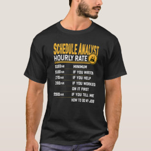 Tarief Uurloon Schema Analist Schema Experts T-shirt